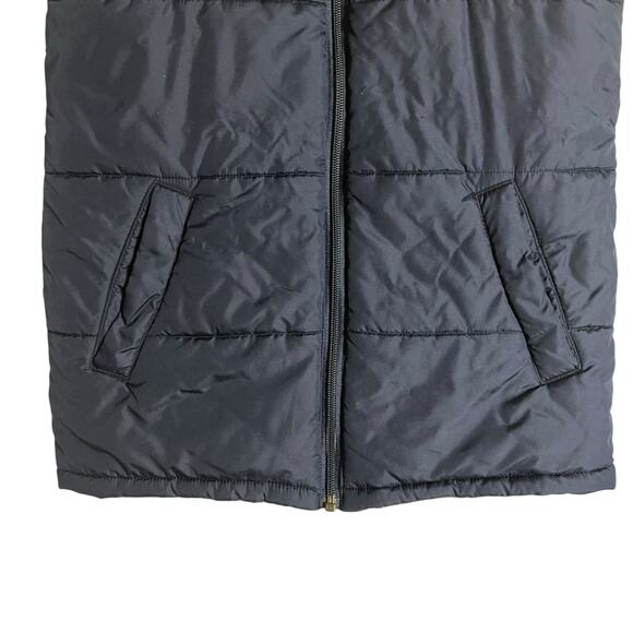 Lands’ End Kids Navy Blue Boy Puffer Sleeveless Vest Size 6 - Picture 3 of 11